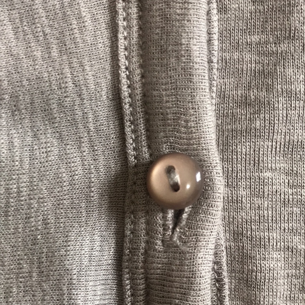 Vintage Ann Taylor Taupe Ruffle Button Cardigan Sweater XS - Picture 14 of 15